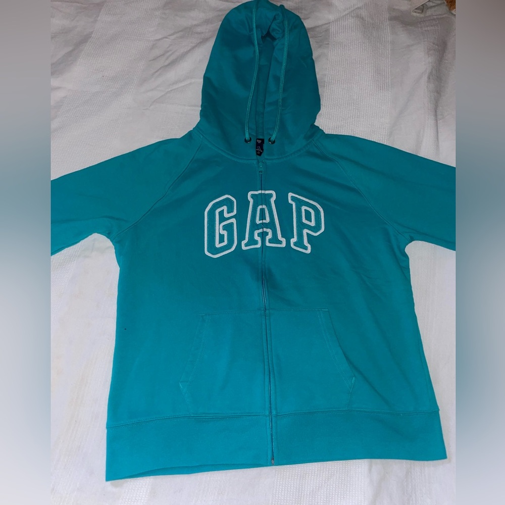 GAP Kids Aqua Zip-Up Hoodie